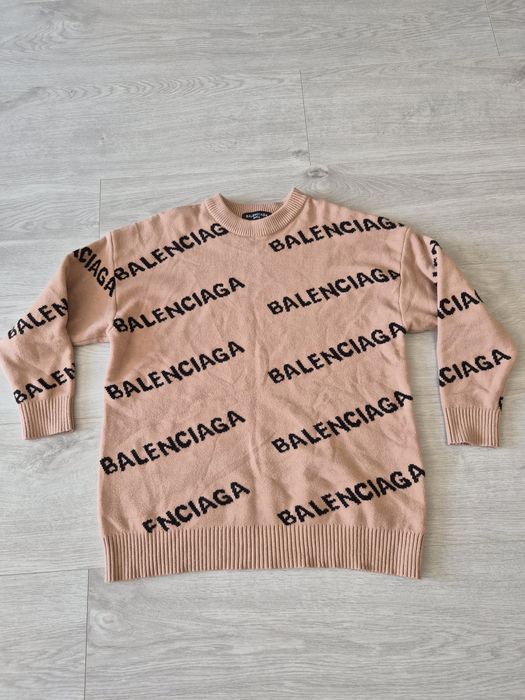 Balenciaga gruby cieply sweter XL