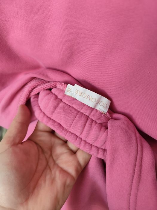 Różowy komplet dresowy szorty cocomore dres