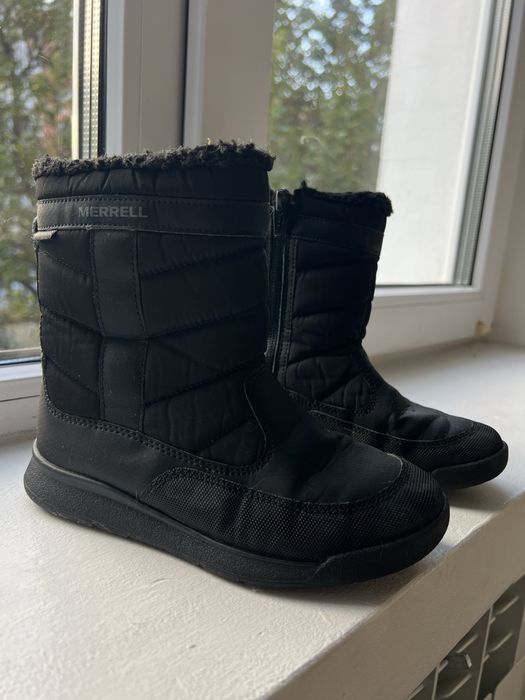 Дитячі зимові ботинки Merrell чорного кольору 31