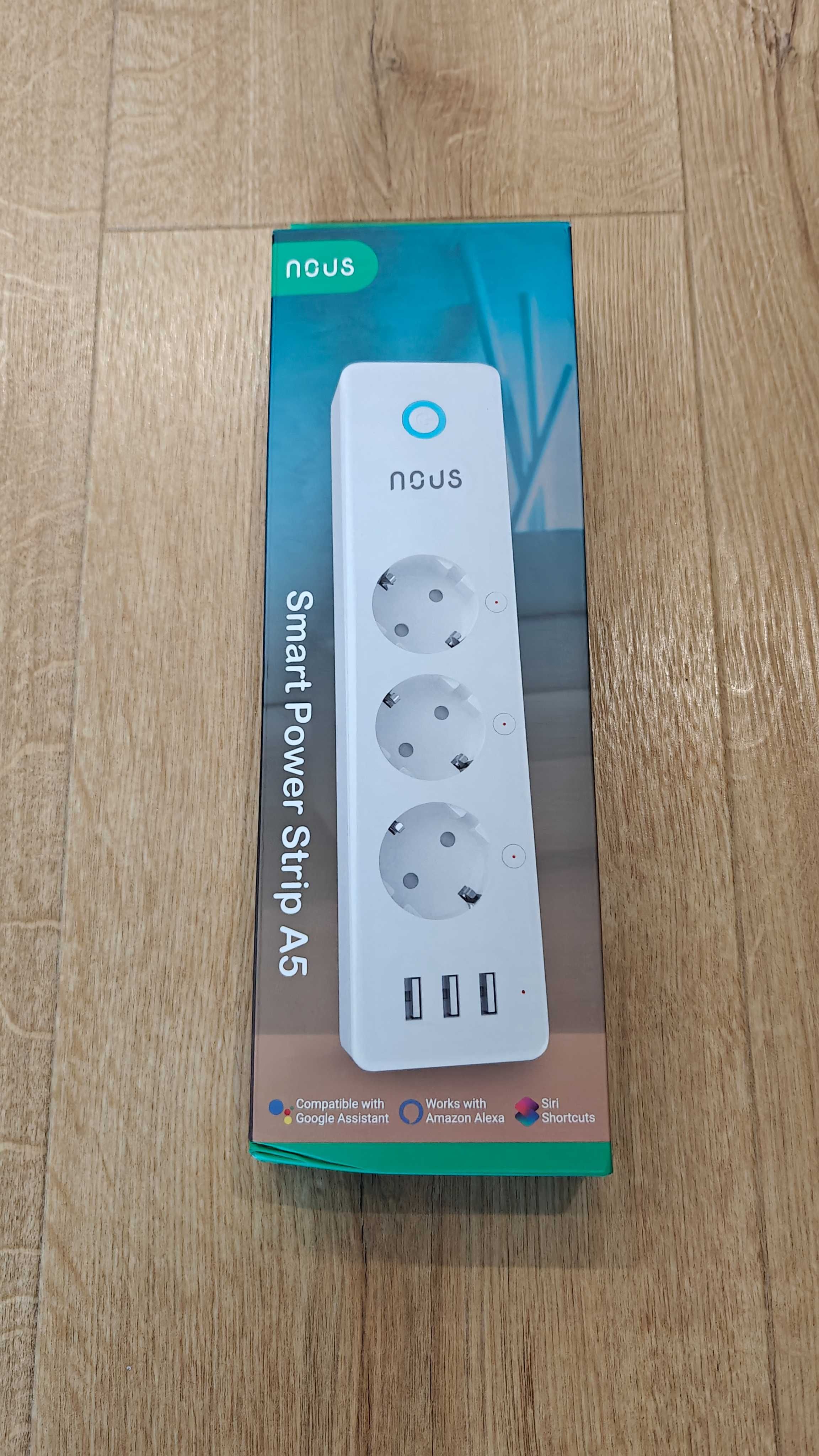 NOUS A5 - Inteligentna Listwa zasilająca z USB, SMART, WIFI - Nowa!