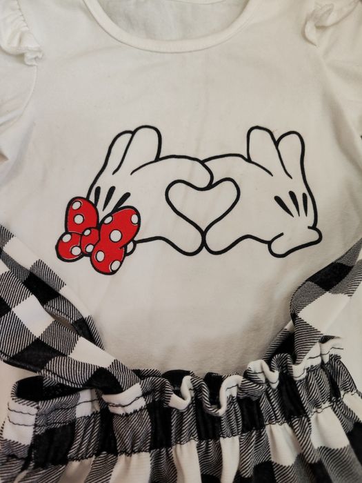 Костюм для дівчинки мікі маус з спідничкою