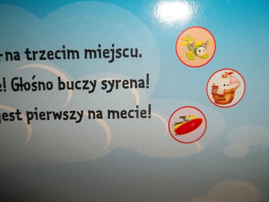 Książeczka dźwiękowa POJAZDY straż pożarna wóz strażacki autobus motor