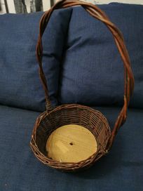 kosz koszyk wiklinowy naturalny brązowy