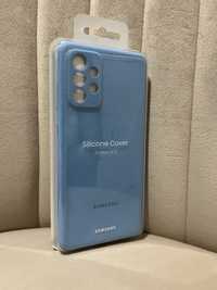 Nowe oryginalne niebieskie etui Silicone Cover do Samsung Galaxy A72