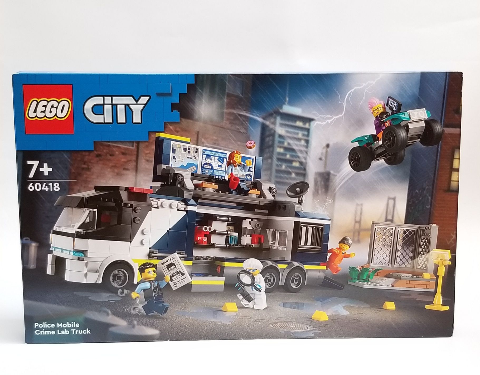 LEGO City Policyjna ciężarówka z laboratorium kryminalnym 60418