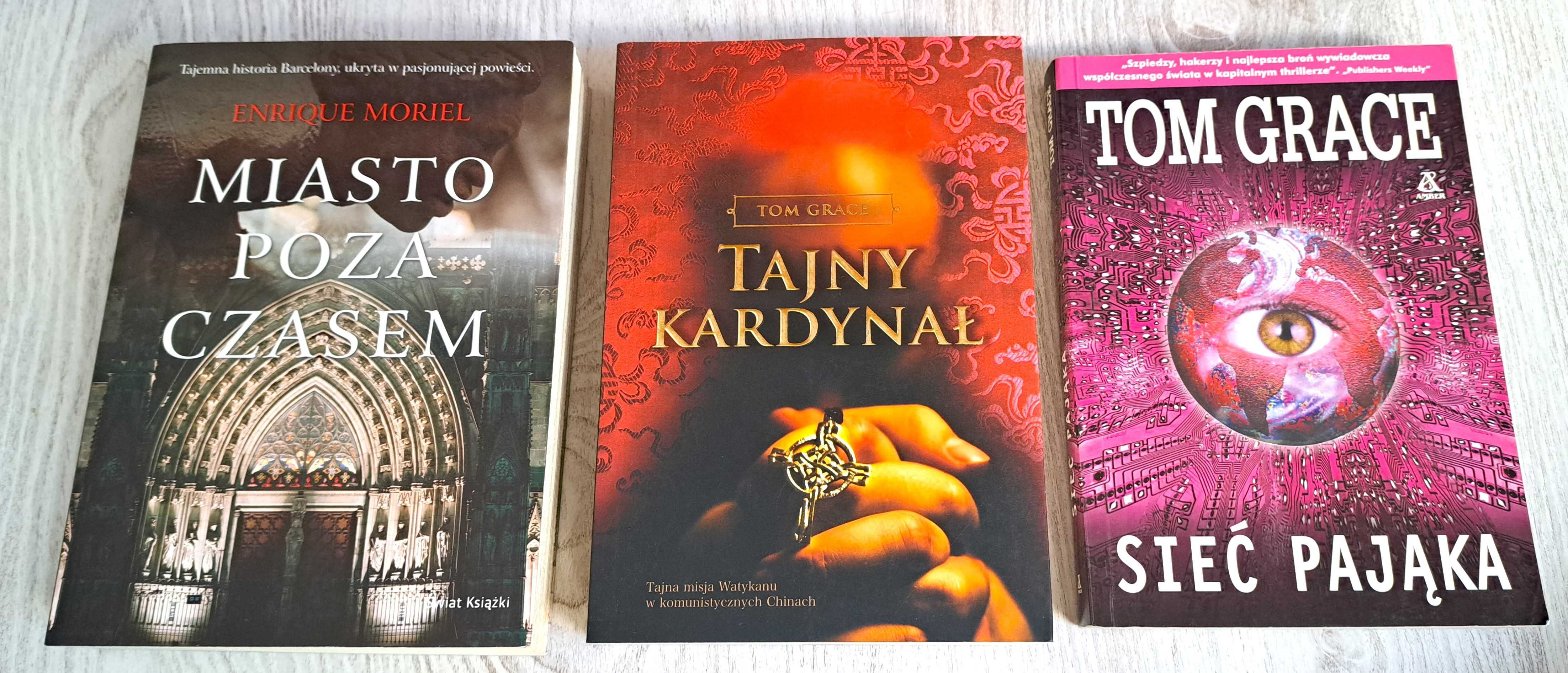 Tom Grace Tajny Kardynał Sieć pająka Moriel Miasto poza czasem