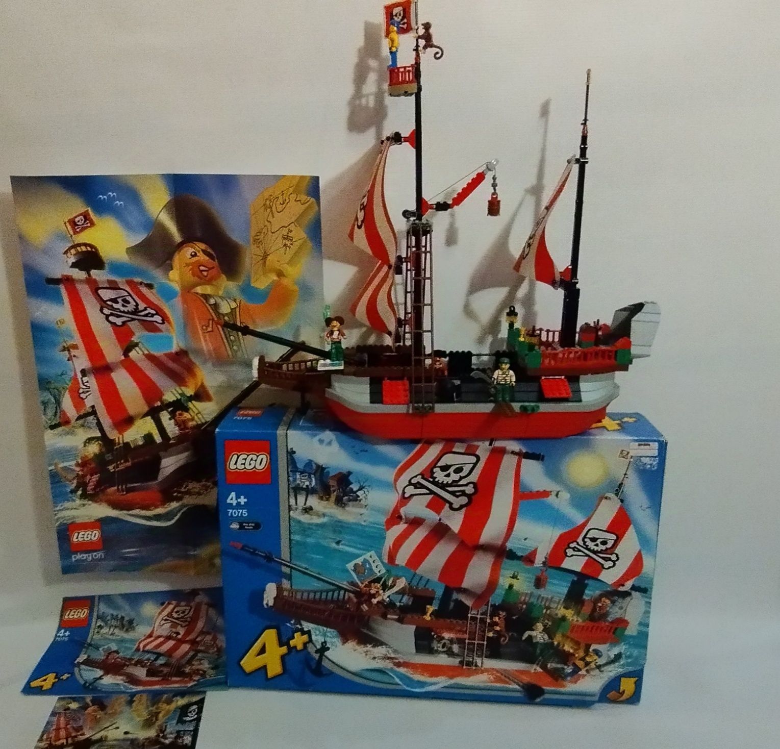 Lego Pirates 7075 Statek piracki  unikat  100 % kompletny