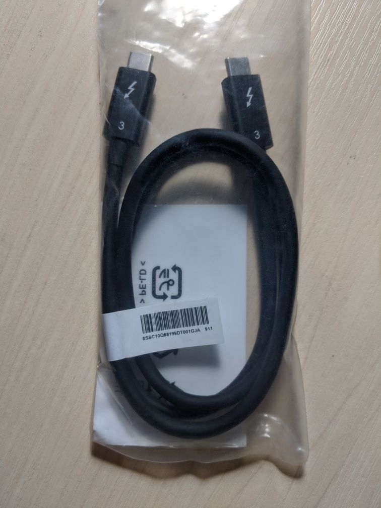 Кабель Thunderbolt 3 cable 0.7m 40Gbps