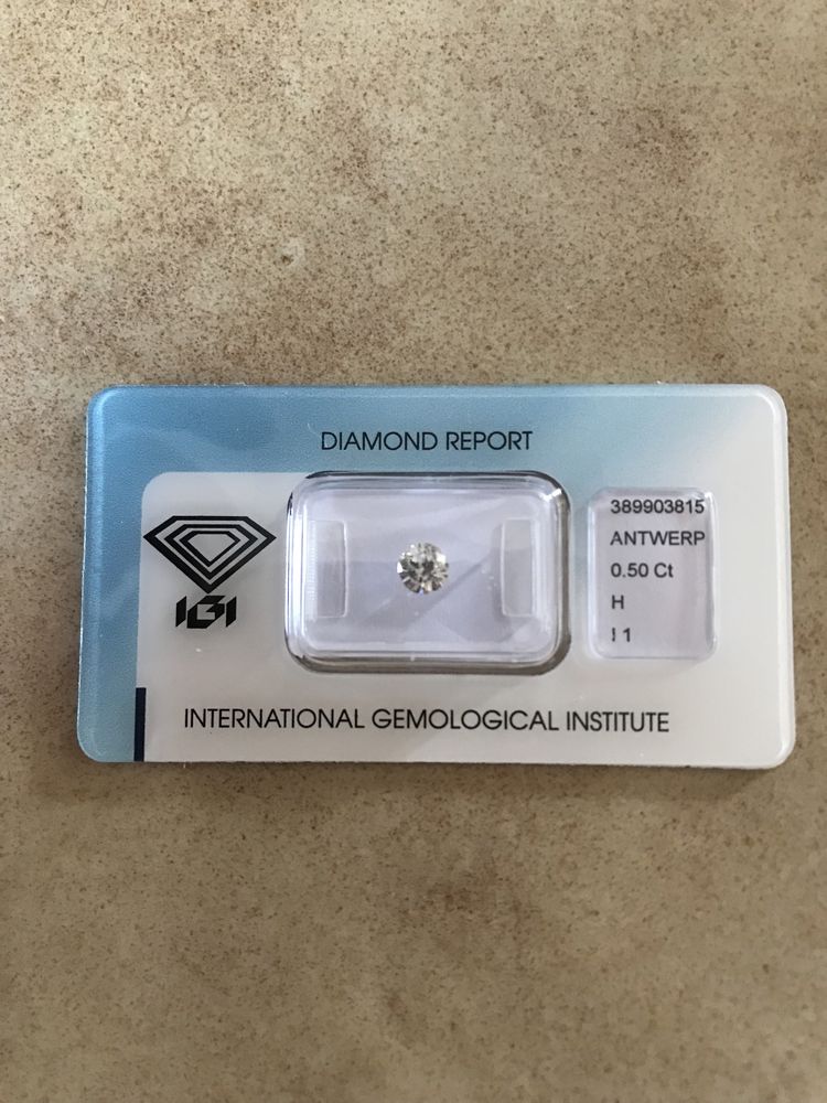 Diamante Antwerp 0,5ct H l1