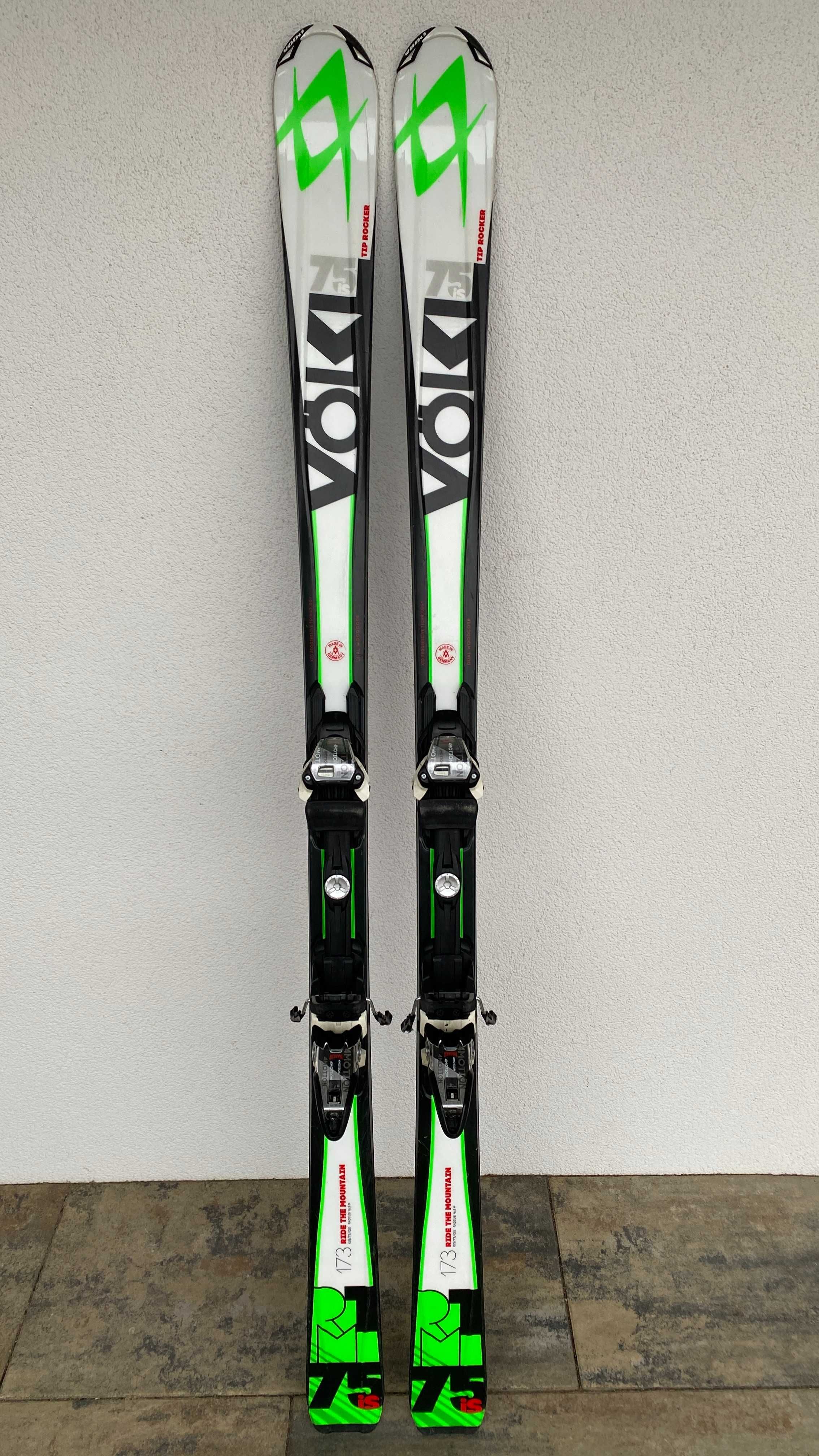 Volkl RTM 75is dł 173 CM wiązania Marker 4 MOTION 10