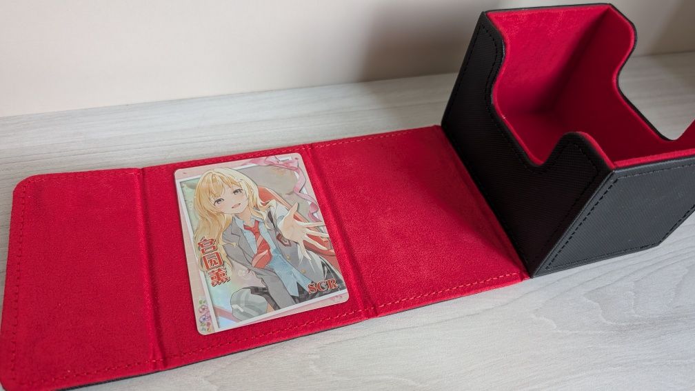 Черный бокс органайзер для хранения карт Magic MTG коробка магнитная