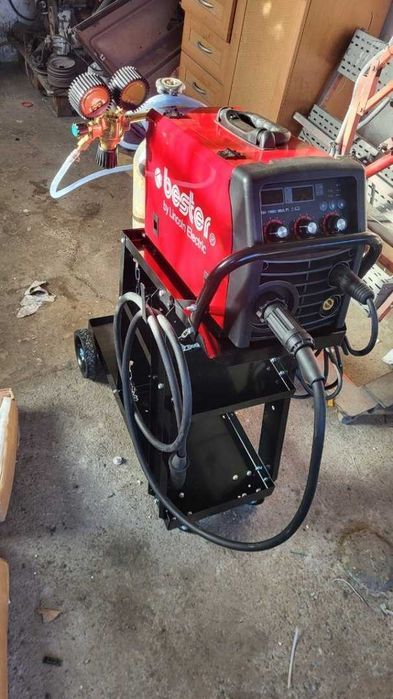 Wózek spawalniczy warsztatowy 3 półki miejsce na butlę gazową