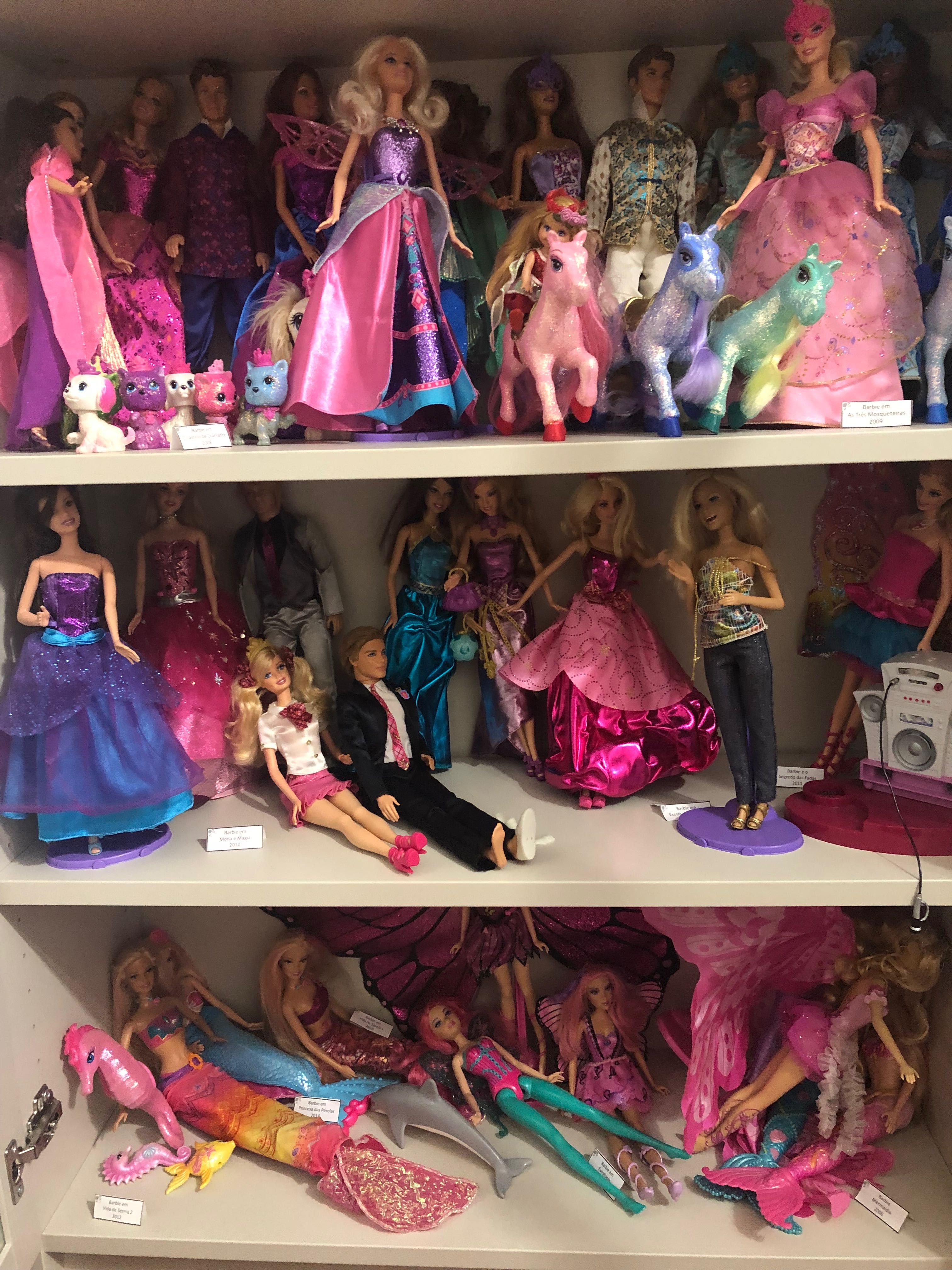 Barbies filmes como novas