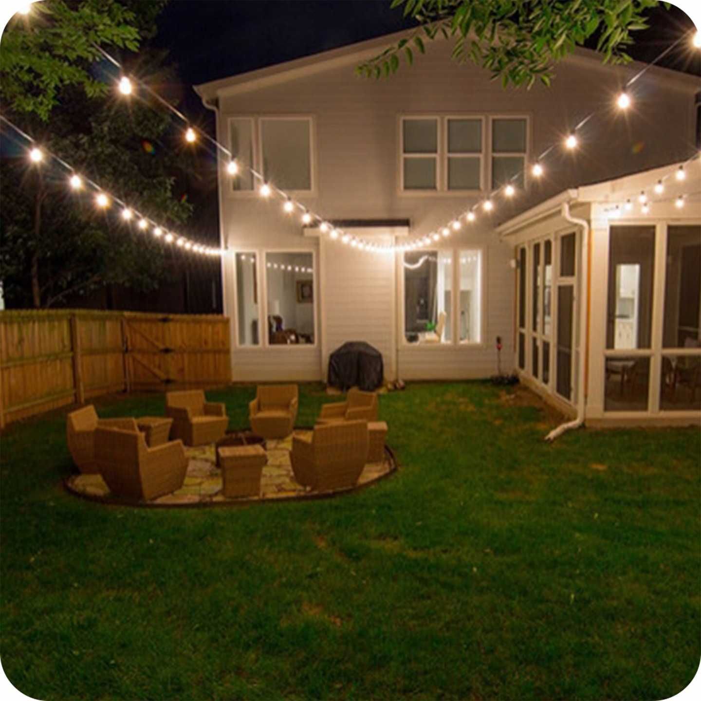 girlanda solarna ogrodowa lampki solarne 50 x led na balkon 7 m