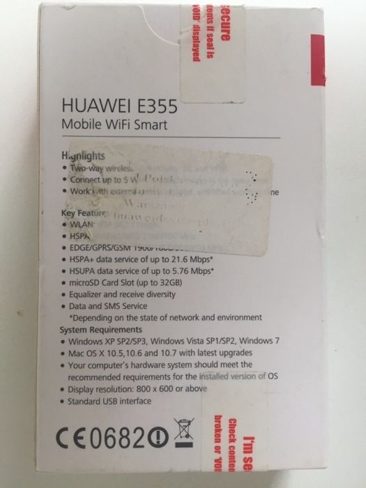 Router wi-fi Huawei E355