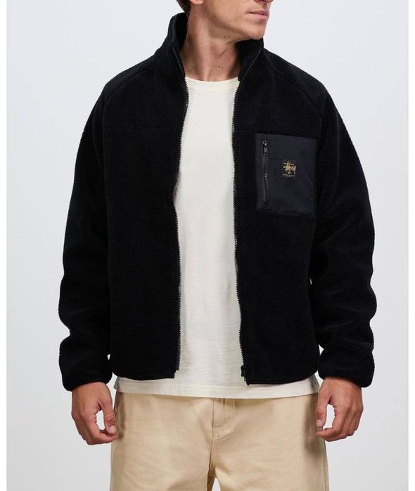 Оригінальна вінтажна teddy sherpa stussy, розмір l