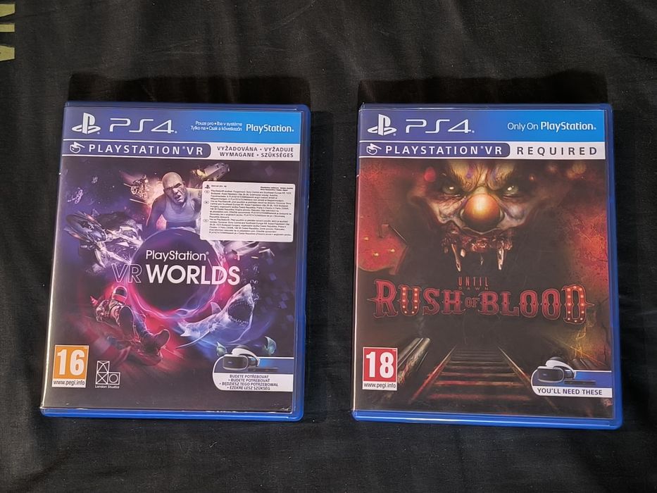 Диски для PSVR1 (Until Dawn, PS VR Worlds)