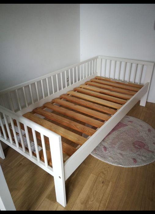 Łóżko dziecięce ikea gulliver 160/80 materac pokrowiec 2 przescieradła
