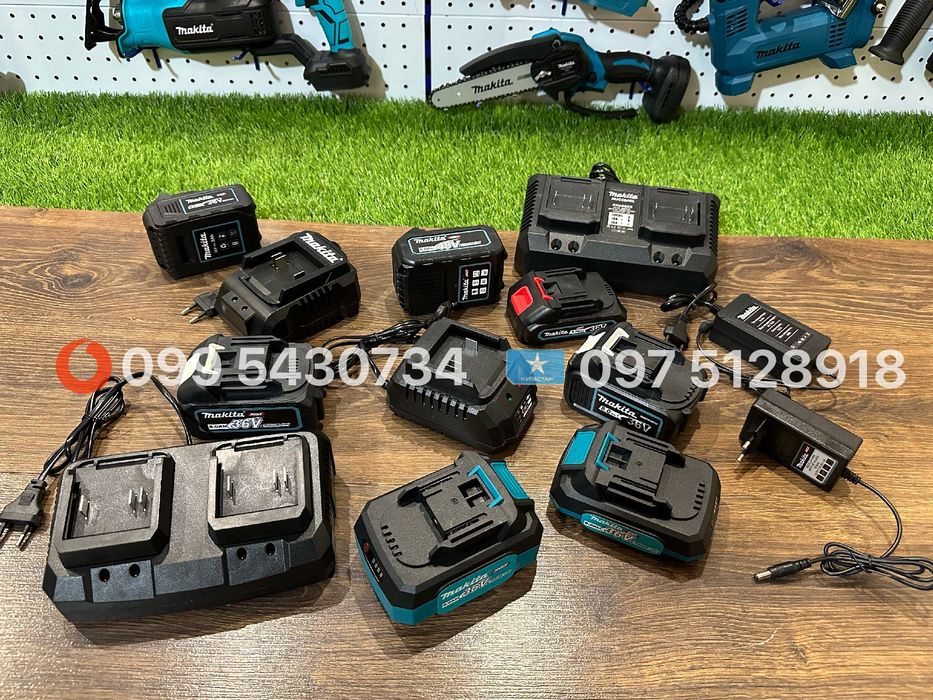 Акумулятори і Зарядні пристрої Makita DeWALT 12-48V 1-9Ah батарея АКБ