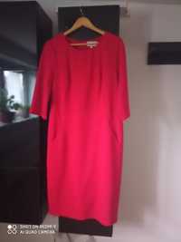 46 xl sukienka czerwona wesele komunia