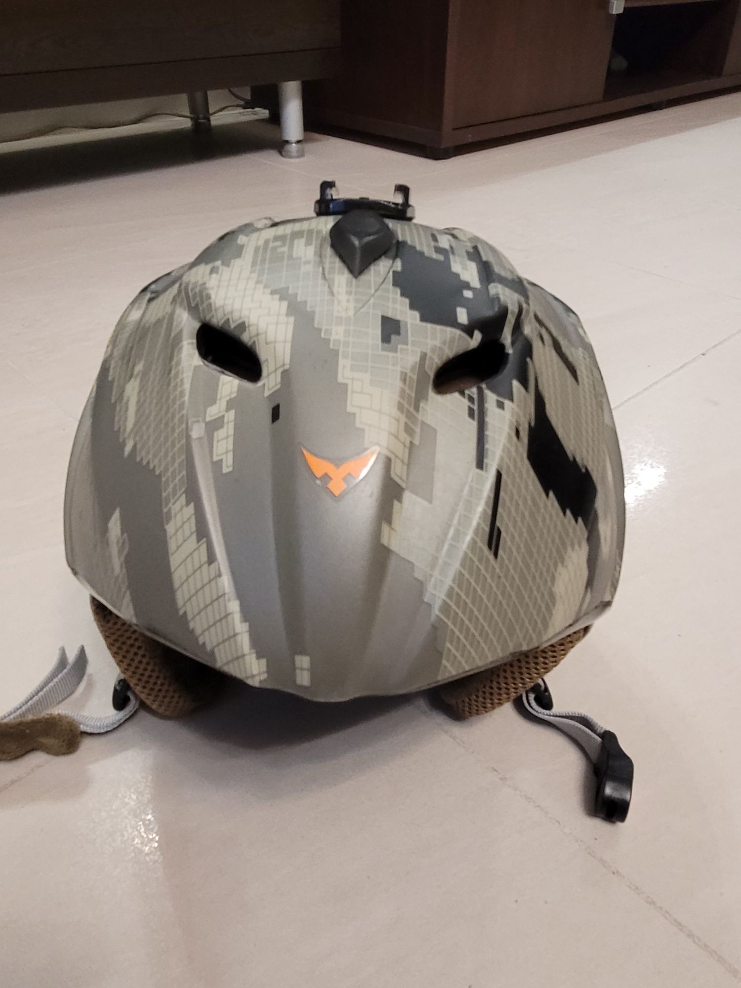 Kask Dziecięcy narciarski M 7-11 lat uchwyt na gopro