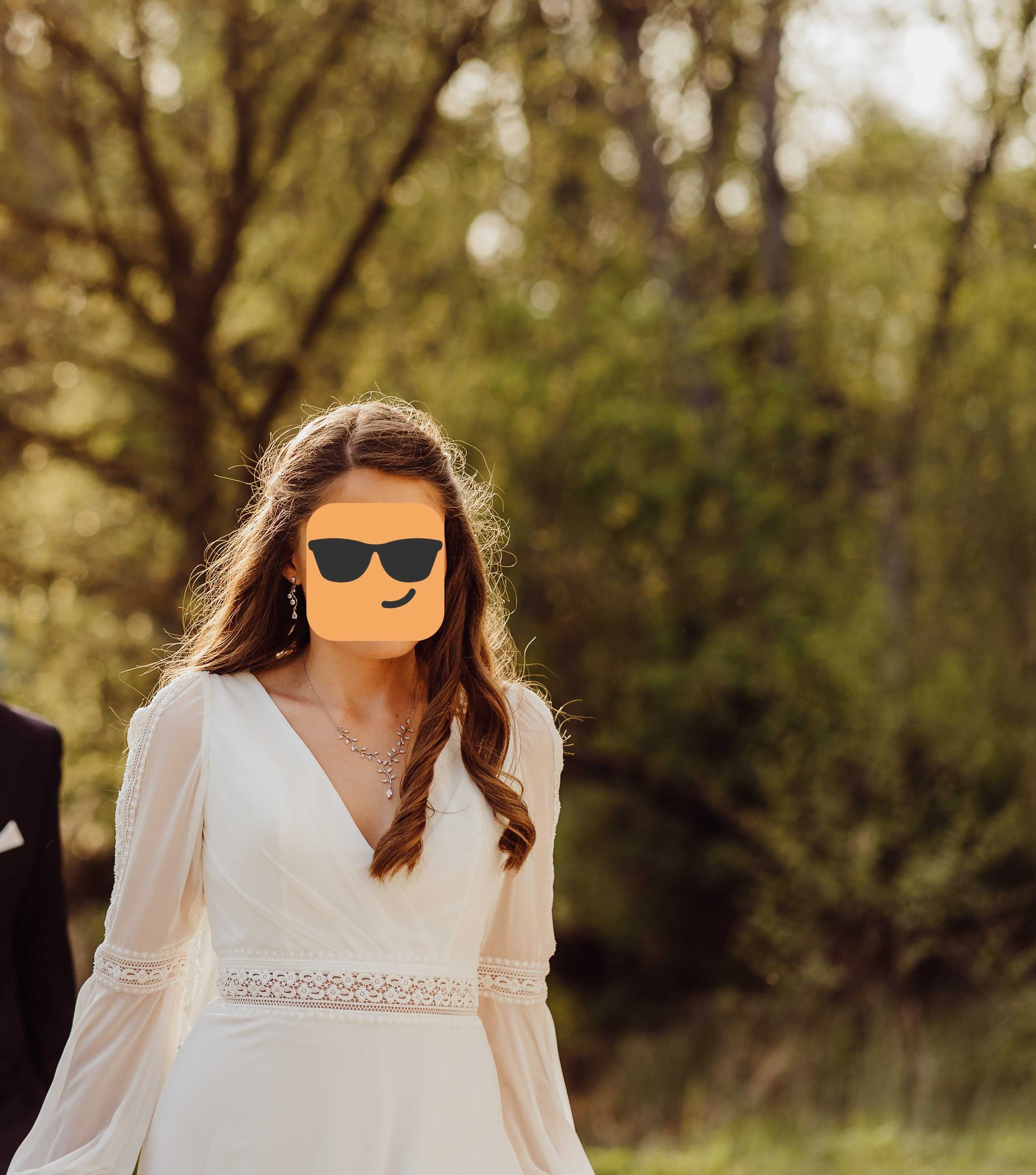Suknia ślubna boho Pronovias + welon gratis
