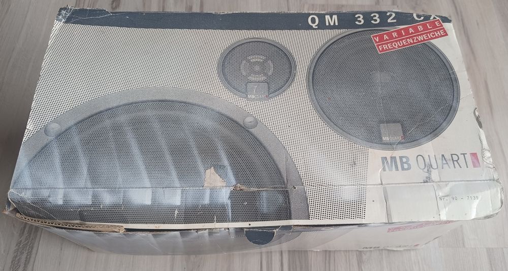 Głośniki samochodowe MB Quart QM 332 CX, cały zestaw