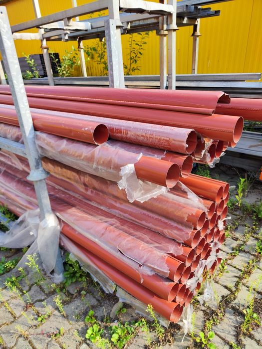 Rury spustowe 90mm kolor ceglasty 16 zł/metr bieżący