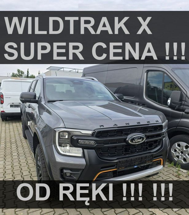 Ford Ranger Wildtrak X 205KM 4x4 Roleta elektr. Kamera 360 Pakiet X Hak Od ręki !!