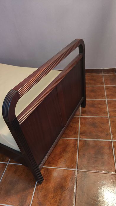 Cama madeira maciça 100x200 mais colchão
