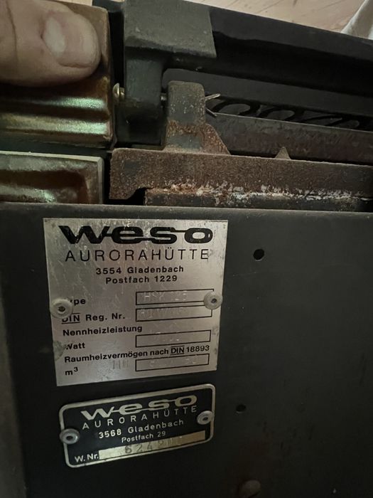 Weco niemiecki piec kaflowy kominek