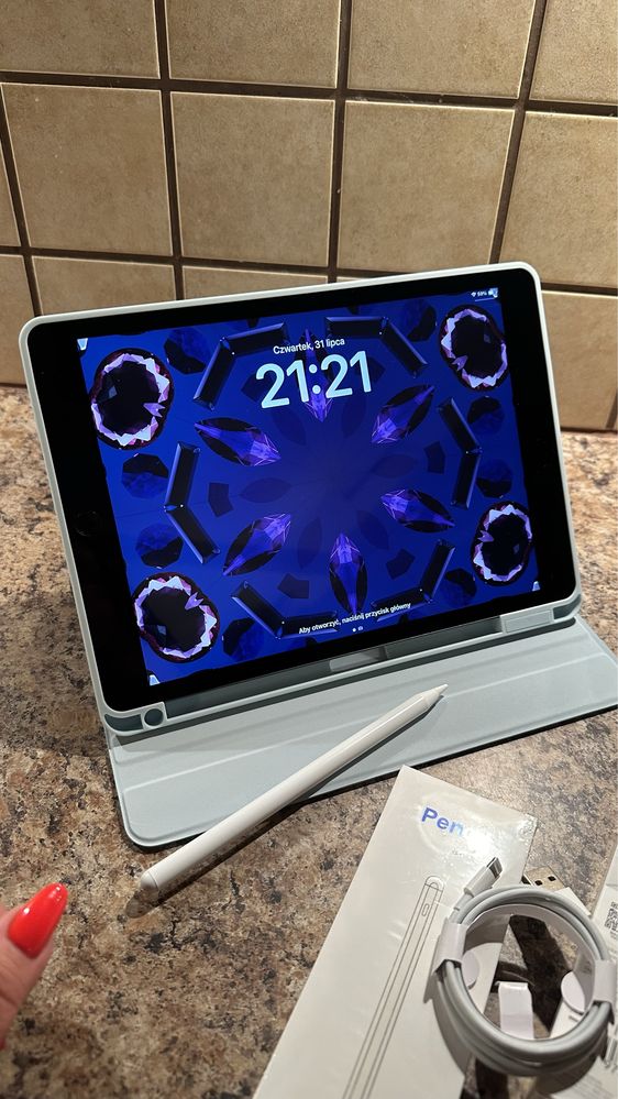 Tablet iPad Apple Retina 10” + NOWY RYSIK - Touch ID - PROCREATE