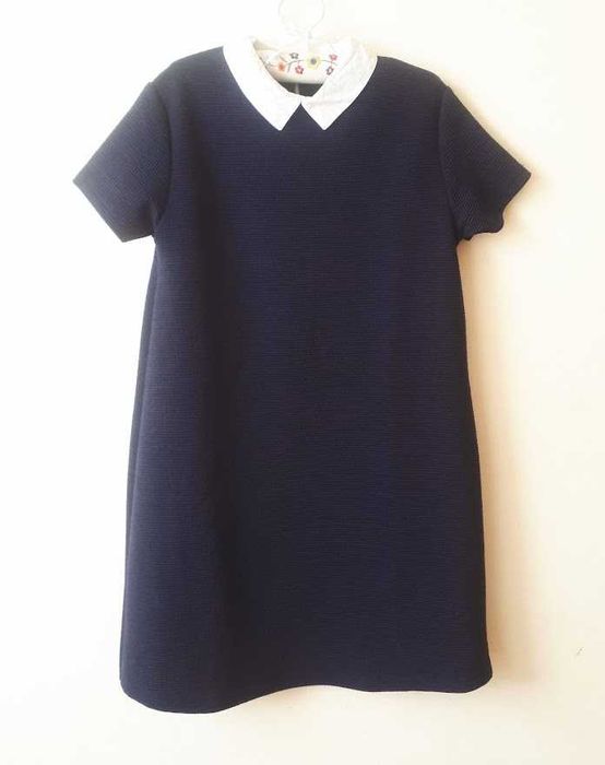 Vestido Zara 11-12 anos azul com gola
