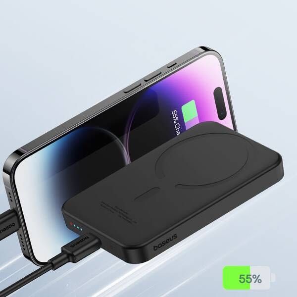 Baseus Magnetic Mini | Bezprzewodowy PowerBank 5000mAh 20W QC3 MagSafe