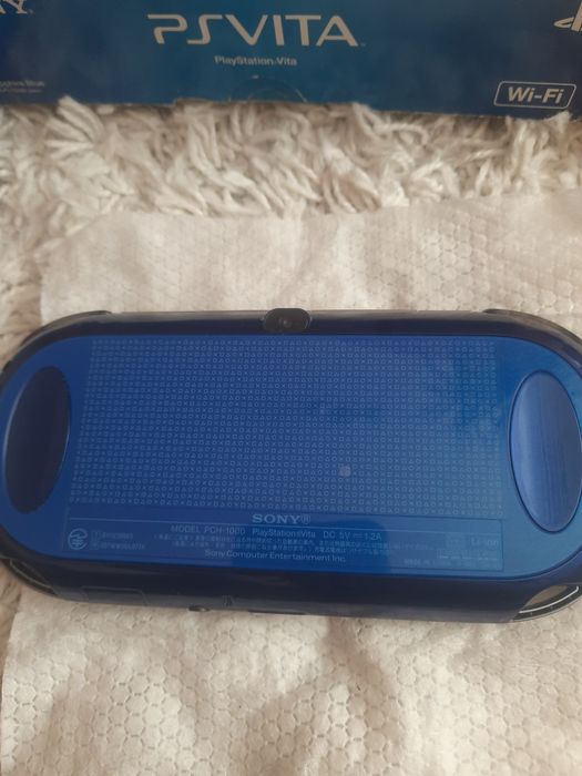 Konsola ps vita fat sapphire blue niebieska oled karta 8gb gundam