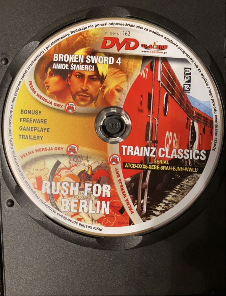 Gry CD-Action DVD nr 162: Broken Sword 4, Rush For Berlin, Trainz