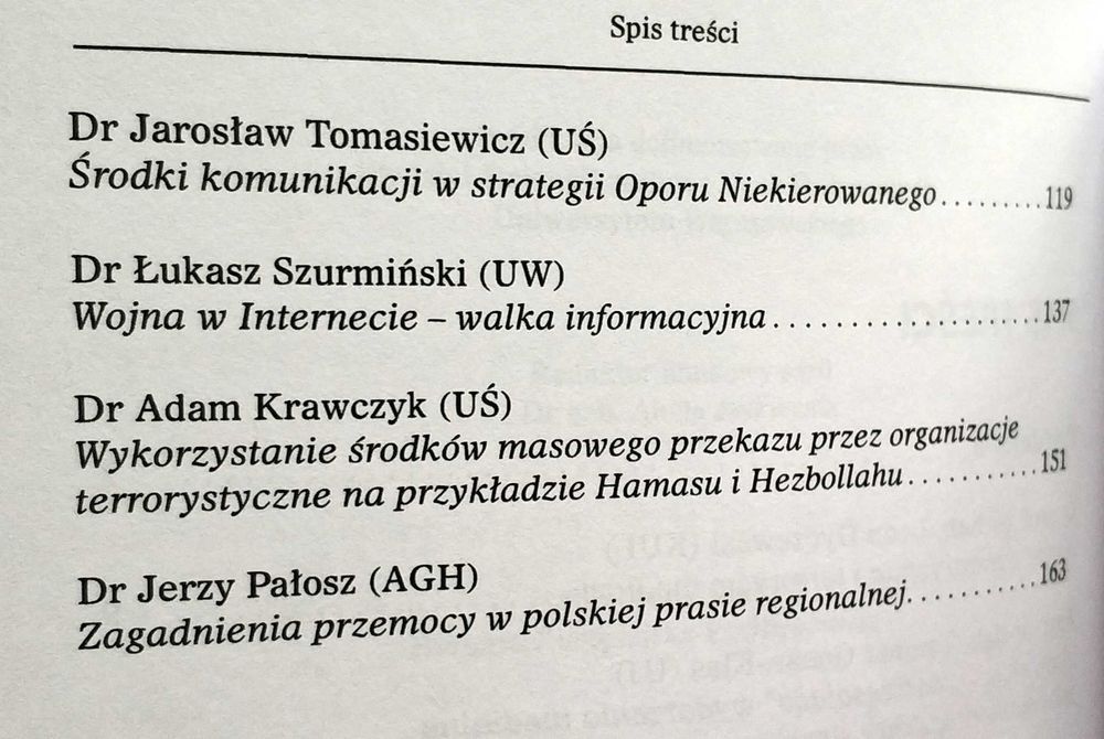 MEDIA MASOWE wobec przemocy i terroryzmu, Kozieł, NOWA! HIT!