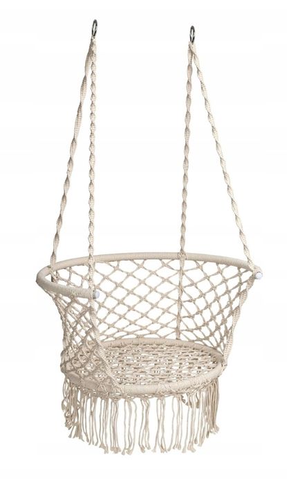 Nowy fotel wiszacy hustawka boho bocianie gniazdo