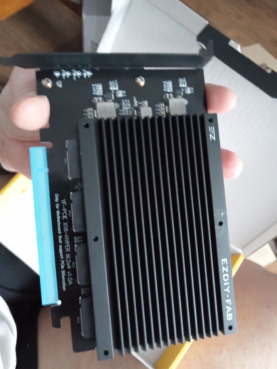Карта расширения EZDIY-FAB QUAD M 2 SSD PCIE X16