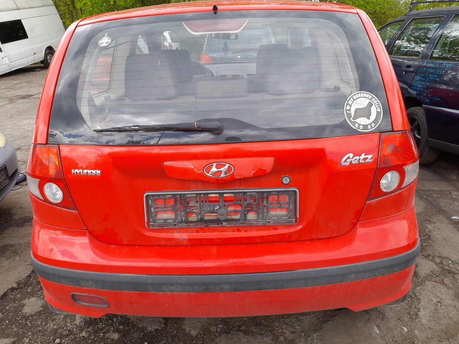 Hyundai Getz 2004r. 1.1 benzyna 47kW/64KM maska przòd 235/24