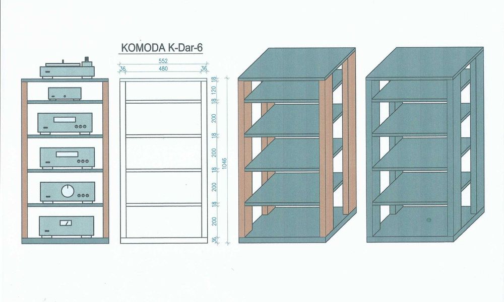 szafka stolik regał rtv audio wg projektu na wymiar