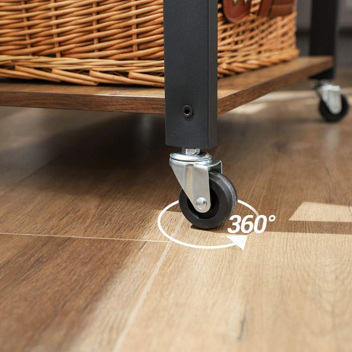 Wózek kuchenny na kółkach szafka mobilna 3 poziomowa 60 x 40 x 89 cm