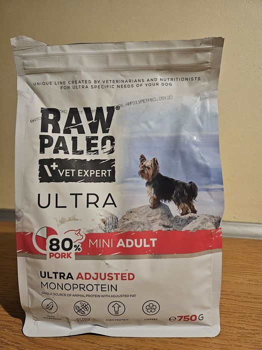Raw Paleo ultra pork mini adult 750g