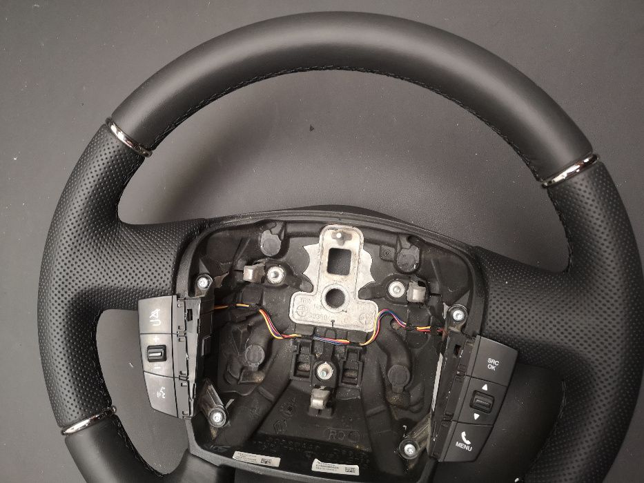 Kierownica Boxer Ducato chrom pierścienie z multifunkcji nowa skóra