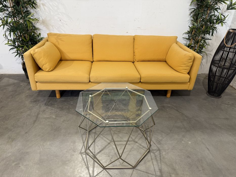 Piękna stylowa sofa trzyosobowa wygodna wysoka jakość dowóz wysyłka