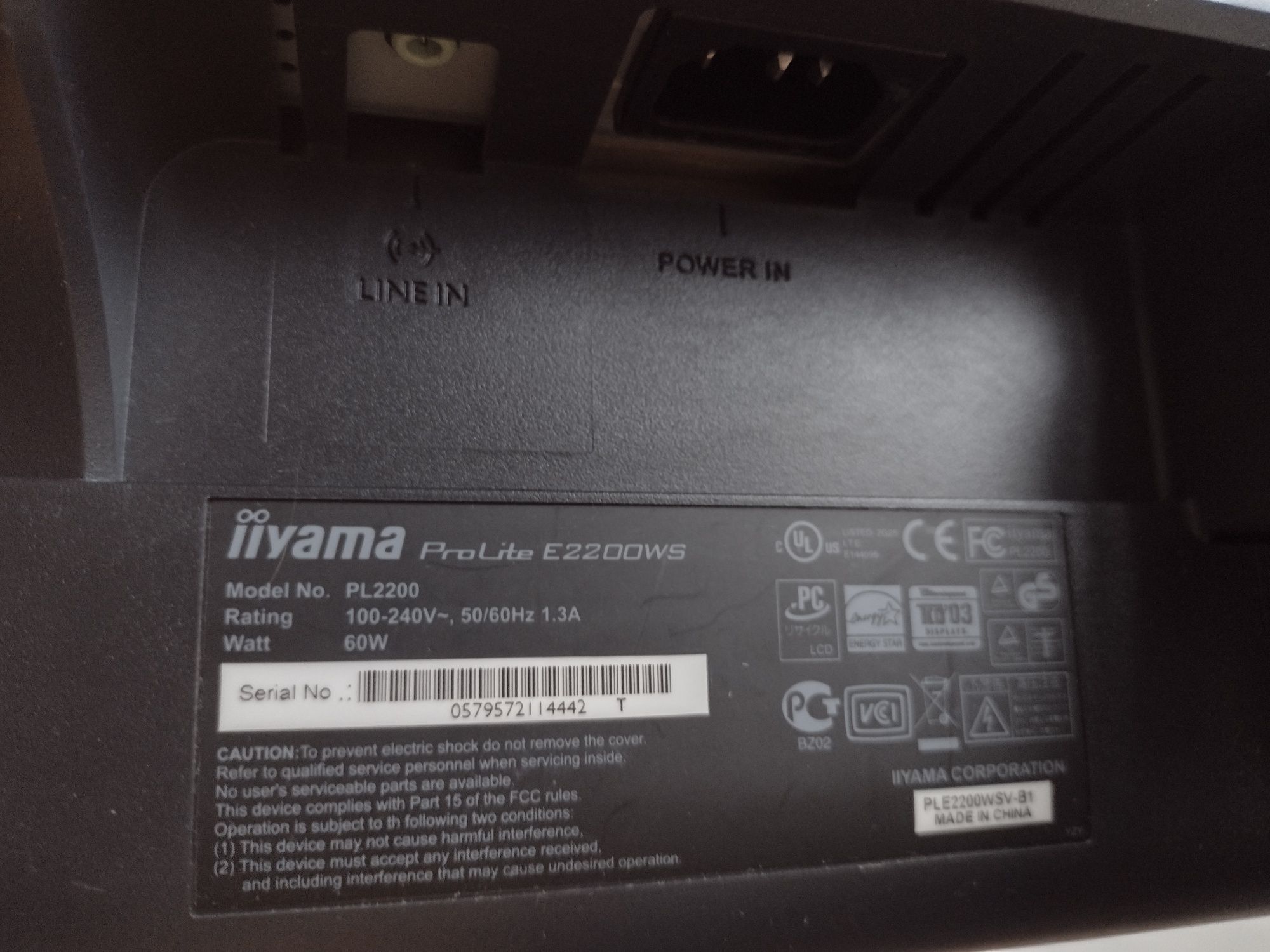 Monitor 22 cale iiyama