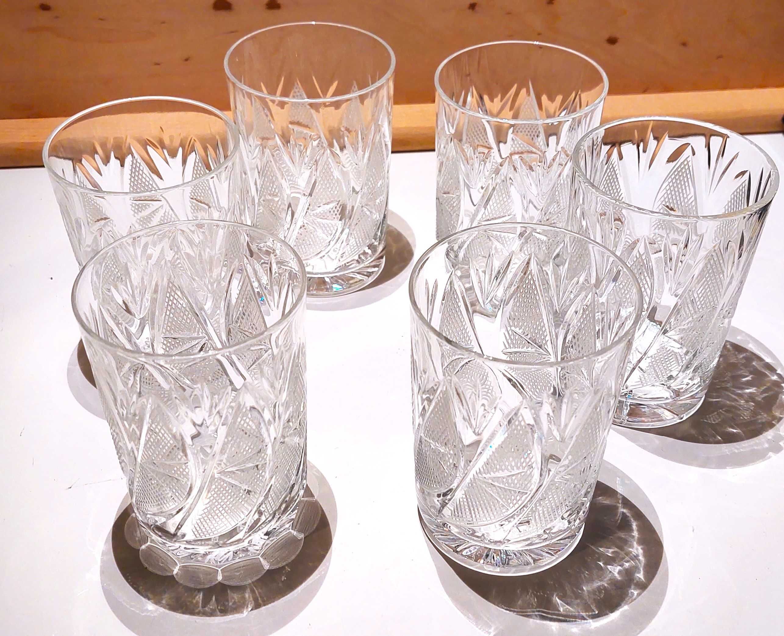 Szklanki kryształowe - 6 sztuk