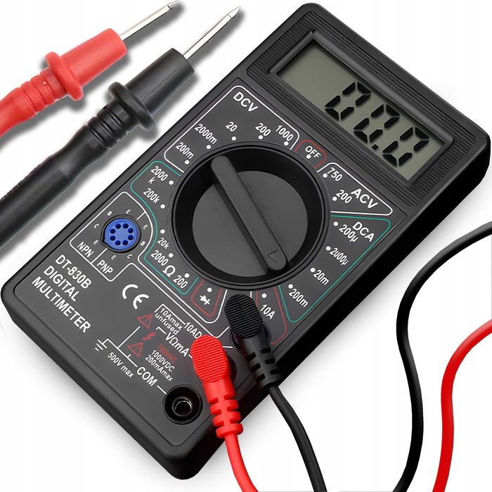 Multimetr Cyfrowy – Miernik Prądu i Tester Napięcia LCD RETOO