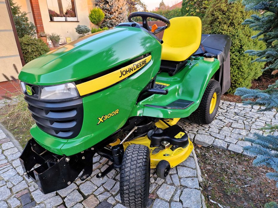 Traktorek kosiarka John Deere X300 r - 17KM hydro - po SERWISIE!!