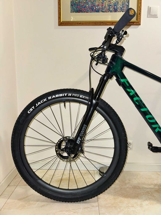 Rower MTB Factor Lando XC Crystal Green L AXS XX1 12s Quarq DT Swiss